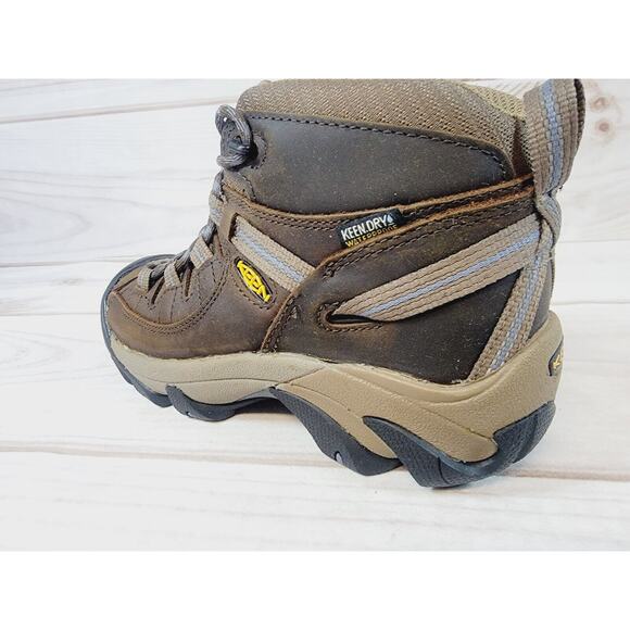 KEEN Targhee II Mid Waterproof Hiking Boots Slate Black/Flint Stone Sz 5.5 - Picture 11 of 13